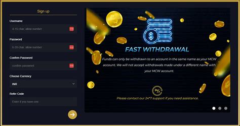 casinomcw com sign up|Official MCW Sign Up Portal .